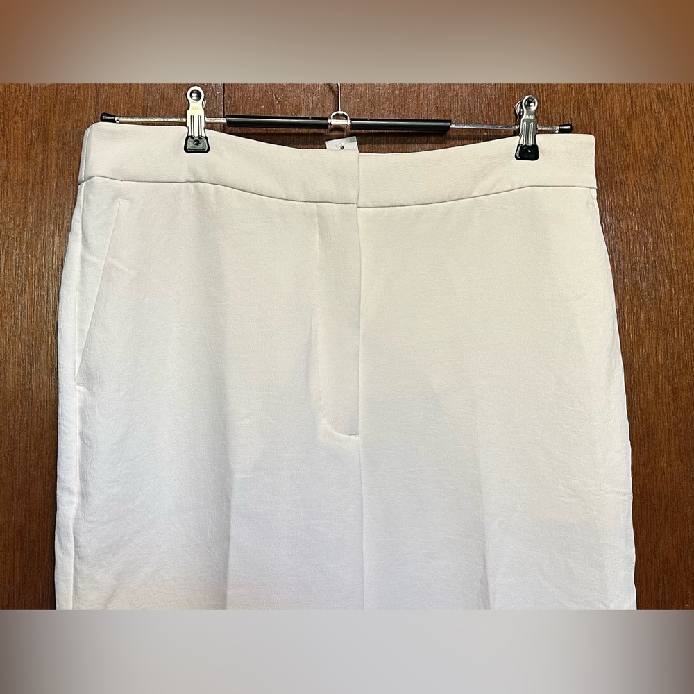NWT Aritzia Wilfred Limitless full length/wide leg Crepette Pant in Light Birth - Picture 4 of 7